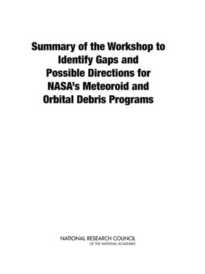 cover image of Summary of the Workshop to Identify Gaps and Possible Directions for NASA's Meteoroid and Orbital Debris Programs